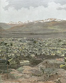 Colorado: American West. Nineteenth century. Mining town of Leadville