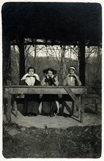Arbor: Three American Women posing with hands on their chins