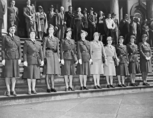 Lcgr1312: American Women's Voluntary Services, posed on