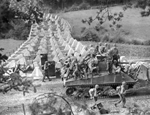 Westwall: Americans roll through Siegfried Line on a tank