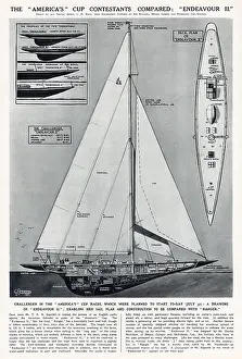 Cross Section: The America's Cup Contestants Compared - Endeavour II
