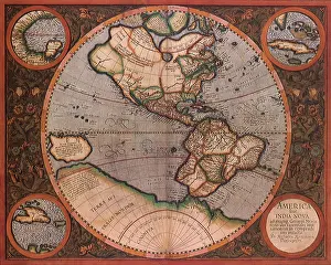 1595: Americas Map 1595