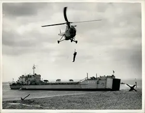 Minesweepers: Amphibious demonstration at Eastney, UK