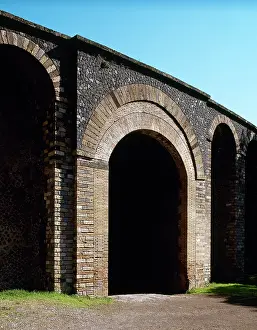 Gladiator: Amphitheater. Pompeii. Italy