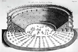 Reenactment: Amphitheatre with gladiators