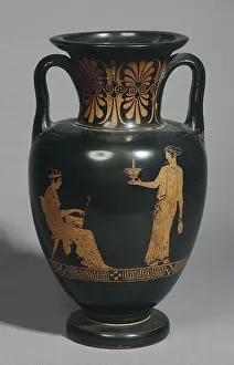 Amphora: Amphora with red figures