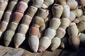 Amphora: Amphorae pots, Djerba, Tunisia