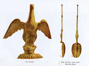 Ampulla: The Ampulla and Annointing Spoon - Crown Jewels