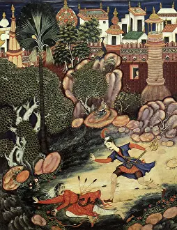 1570: Amr and a Fallen Stranger outside the Castle of Fulad