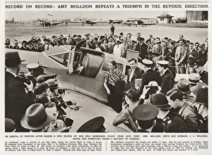 Iln - Consolidated Archive Holdings Ltd: Amy Johnson arriving at Croydon Aerodrome in 1936