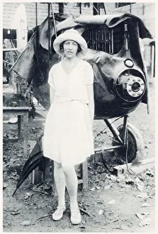 Thirities: Amy Johnson after the damage in Insein 1930