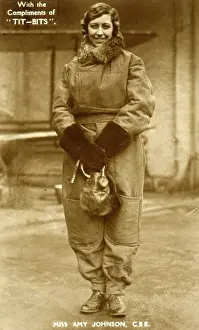 Pioneering: Amy Johnson in her flying gear