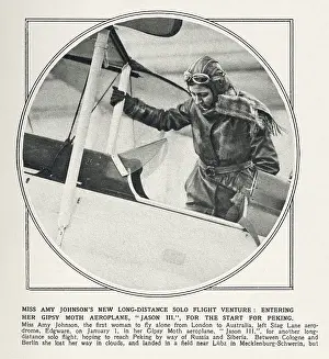 Iln - Consolidated Archive Holdings Ltd: Amy Johnson gets into her new Gipsy Moth - Jason III