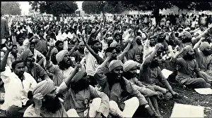 Abetting: Ananda Marga demonstrators, Delhi, India