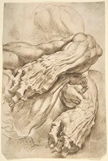 Underlying: Anatomical Studies, left forearm, by Rubens