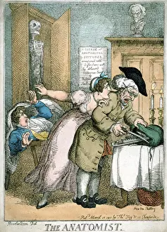 1811: The Anatomist cartoon by Rowlandson published
