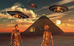 Anthropomorphic: Ancient aliens, the true builders of the Egyptian pyramids