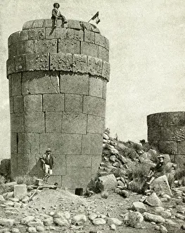 Bolivia: Ancient Aymara funerary tower, Bolivia, South America