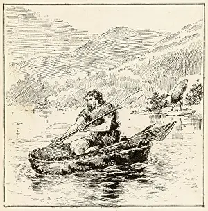Briton: An Ancient Briton in a coracle