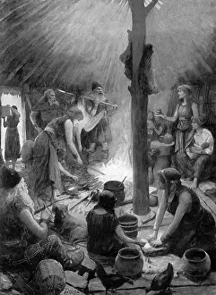 The Ancient Briton on his Crannog