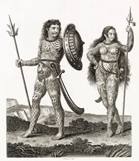 Woad: Ancient Britons dressed in woad