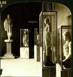 Draped: Ancient draped statues, Acropolis Museum, Athens