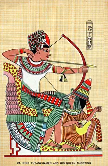 Ankhesenamun: Ancient Egypt - Pharaoh Tutankhamun and his Queen hunting