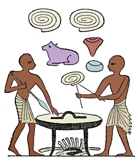 Colorization: Ancient Egyptian Cooking