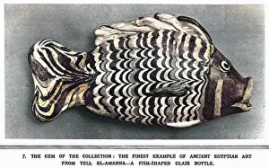 Ancient Egyptian fish-shaped bottle