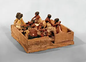 Xiith: Ancient Egyptian model of a bakery