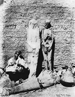 Nationale: Ancient Egyptian mummies, 1860. Mummies displayed