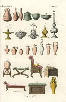 Bernieri: Ancient Egyptian vases, tableware and furniture