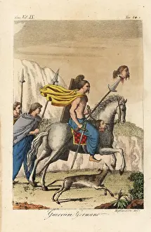 Cavallo: Ancient Germanic warrior with heads of his victims