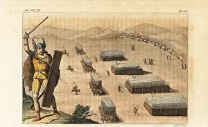 Fores: Ancient Germanic warriors on a battlefield