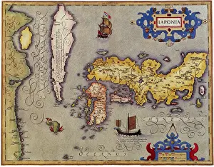 Jodocus: Ancient Map of Japan 1606