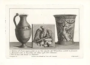 Apotheosis: Ancient Roman vases and bas-relief