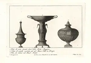 Perugia: Ancient Roman vases and cup