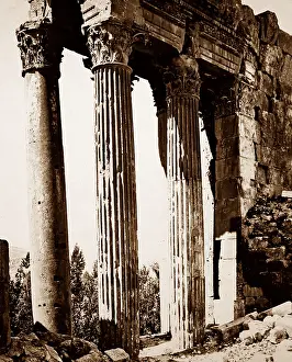 Baalbec: Ancient Temple site, Baalbec, Lebanon, Victorian period