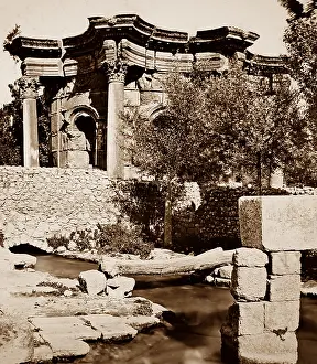 Baalbec: Ancient Temple site, Baalbec, Lebanon, Victorian period