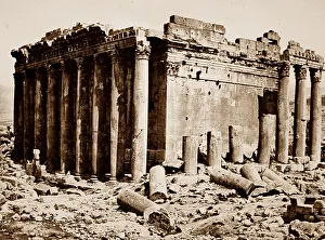 Baalbec: Ancient Temple site, Baalbec, Lebanon, Victorian period
