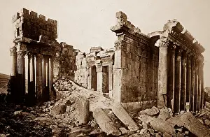 Baalbec: Ancient Temple site, Baalbec, Lebanon, Victorian period