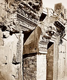 Baalbec: Ancient Temple site, Baalbec, Lebanon, Victorian period
