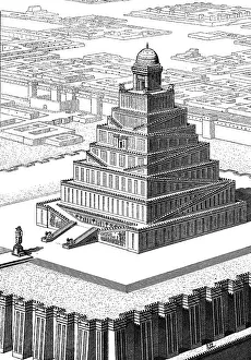 Chipiez: ancient world, Babylon, architecture, Babylonian