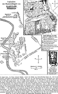 Koldewey: ancient world, Babylon, excavations, site plan