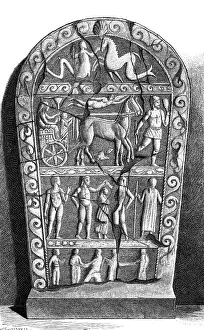Tombstones: ancient world, Etruscans, Etruscan gravestone