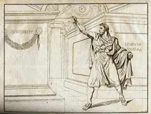 Gegenwart: ancient world, Greece, Aristodemus killing himself