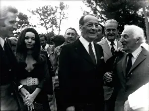 Chagall: Andre Malraux at private viewing of exhibition