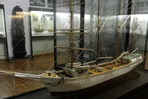 Latvia: Andreas Weide Brigantine, 1881. Model
