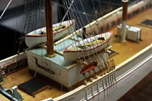 Latvia: Andreas Weide Brigantine, 1881. Model. Detail