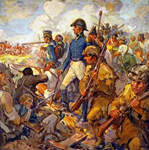 Halftone: Andrew Jackson during the Battle of New ?